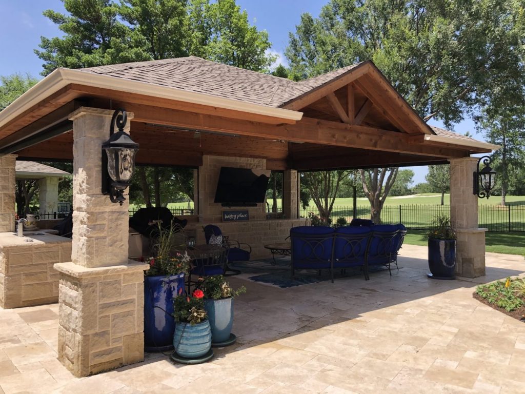 Outdoor Living Space with Patio Cover